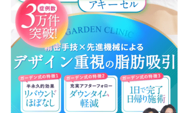 脂肪吸引専門ガーデンクリニックの口コミから評判を徹底調査!